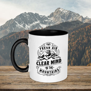 Find Fresh Air & A Clear Mind In The Mountains Mug
