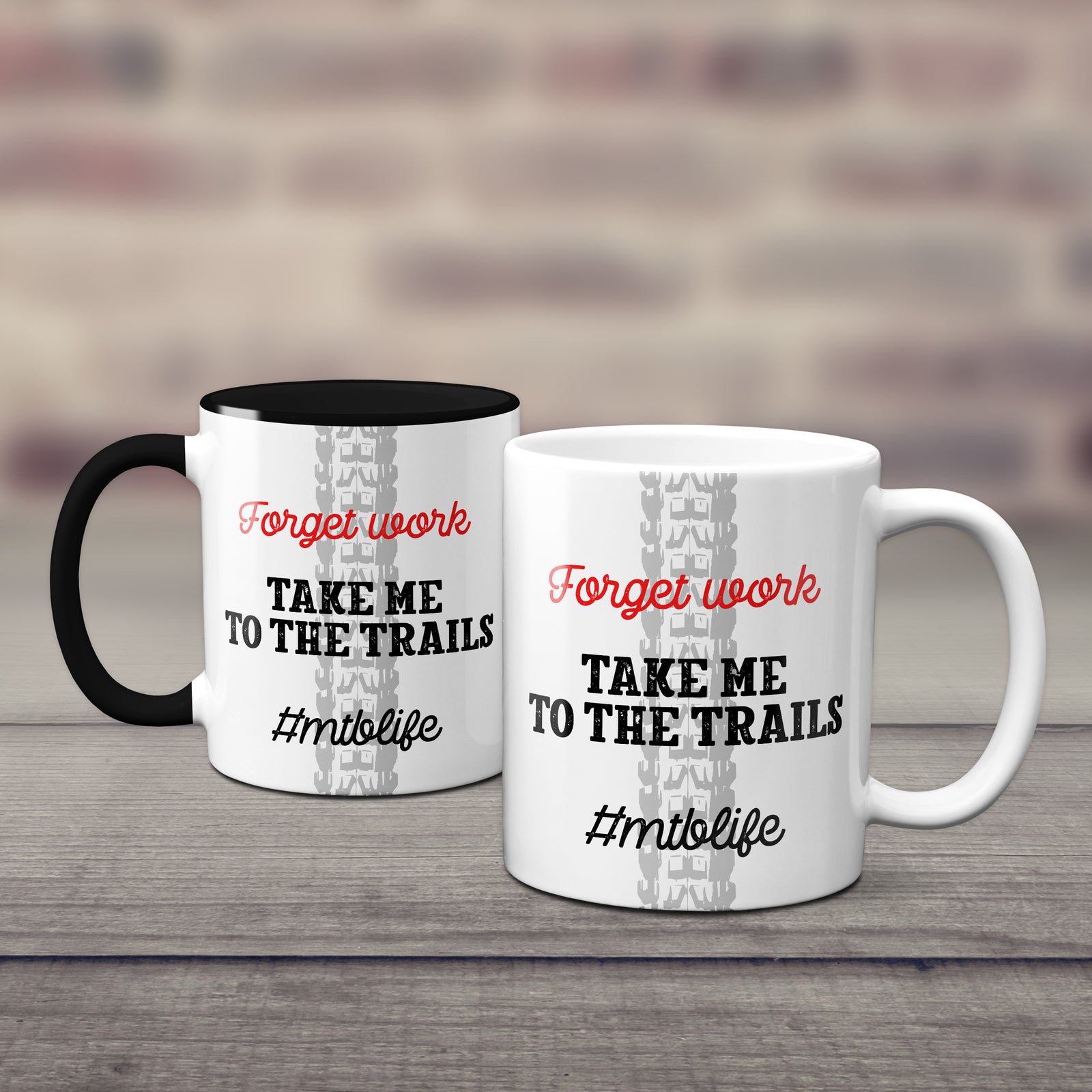 Forget Work Take Me To The Trails Mountain Bike Mug