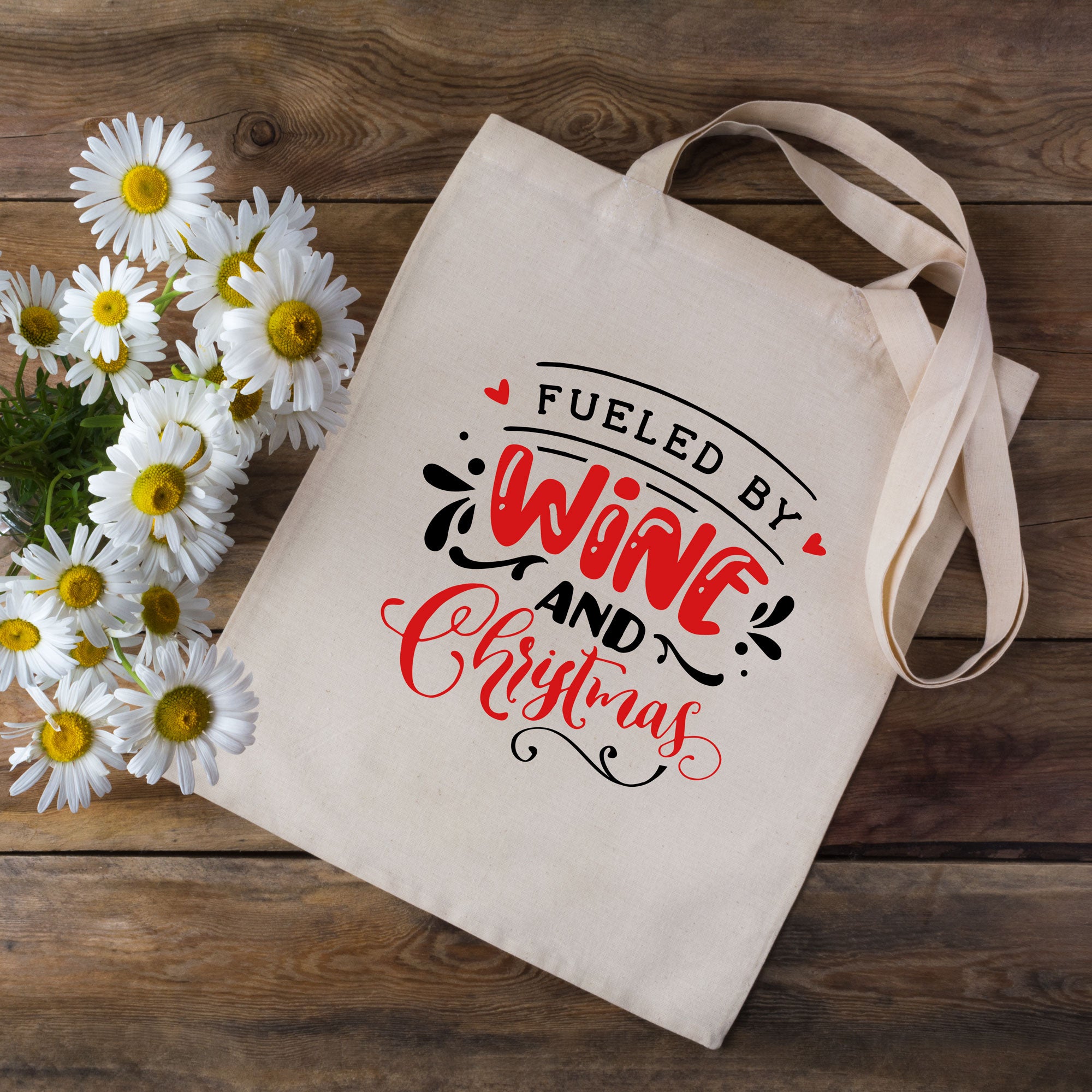Fuelled By Wine & Christmas Tote Bag