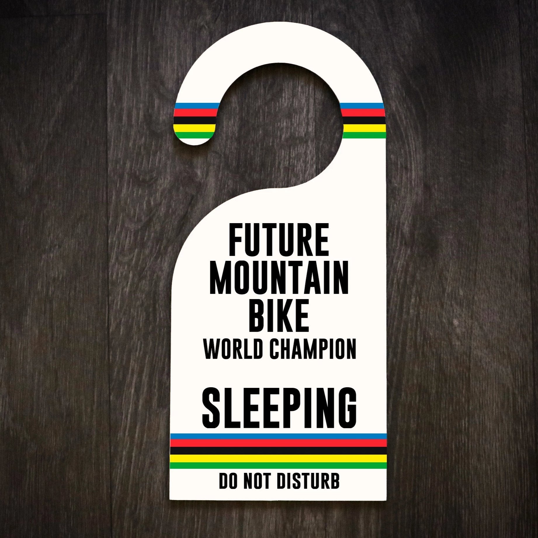Future Mountain Bike World Champion Door Hanger