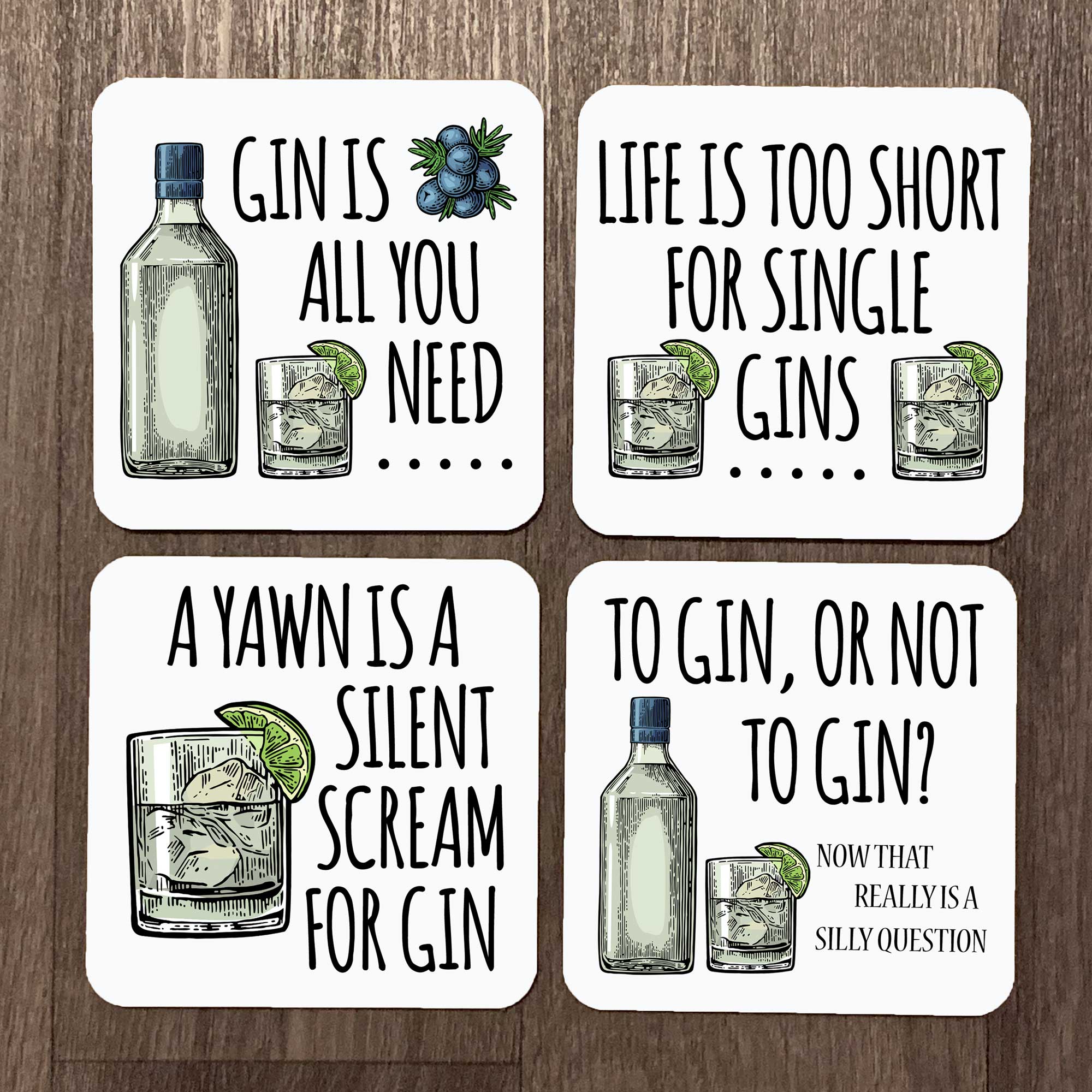 Gin Coaster Set