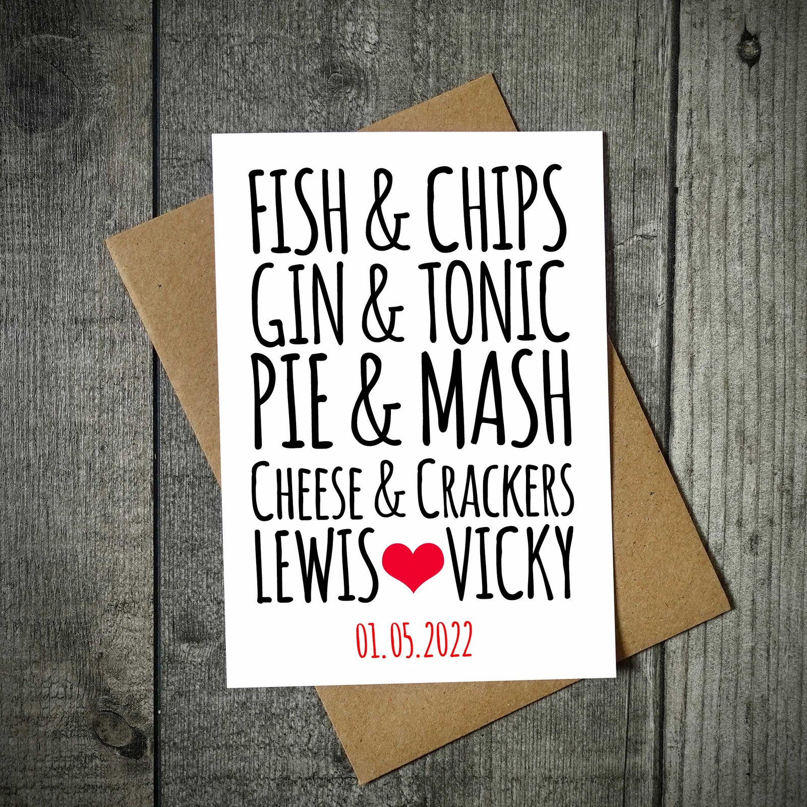 Goes Together Couples Card