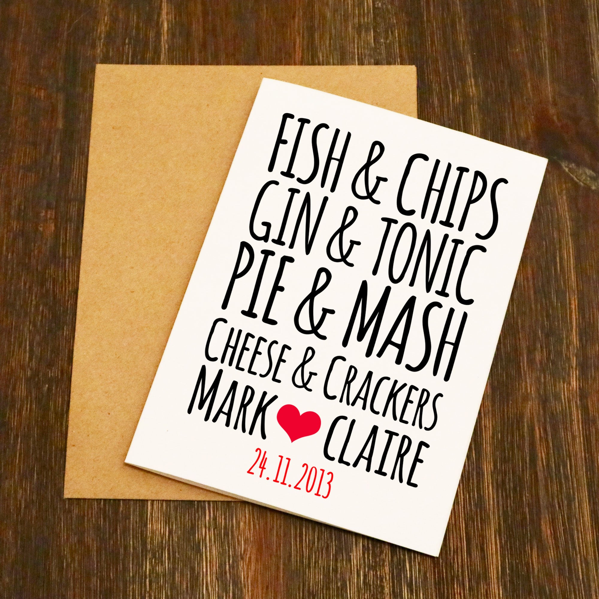 Goes Together Couples Card