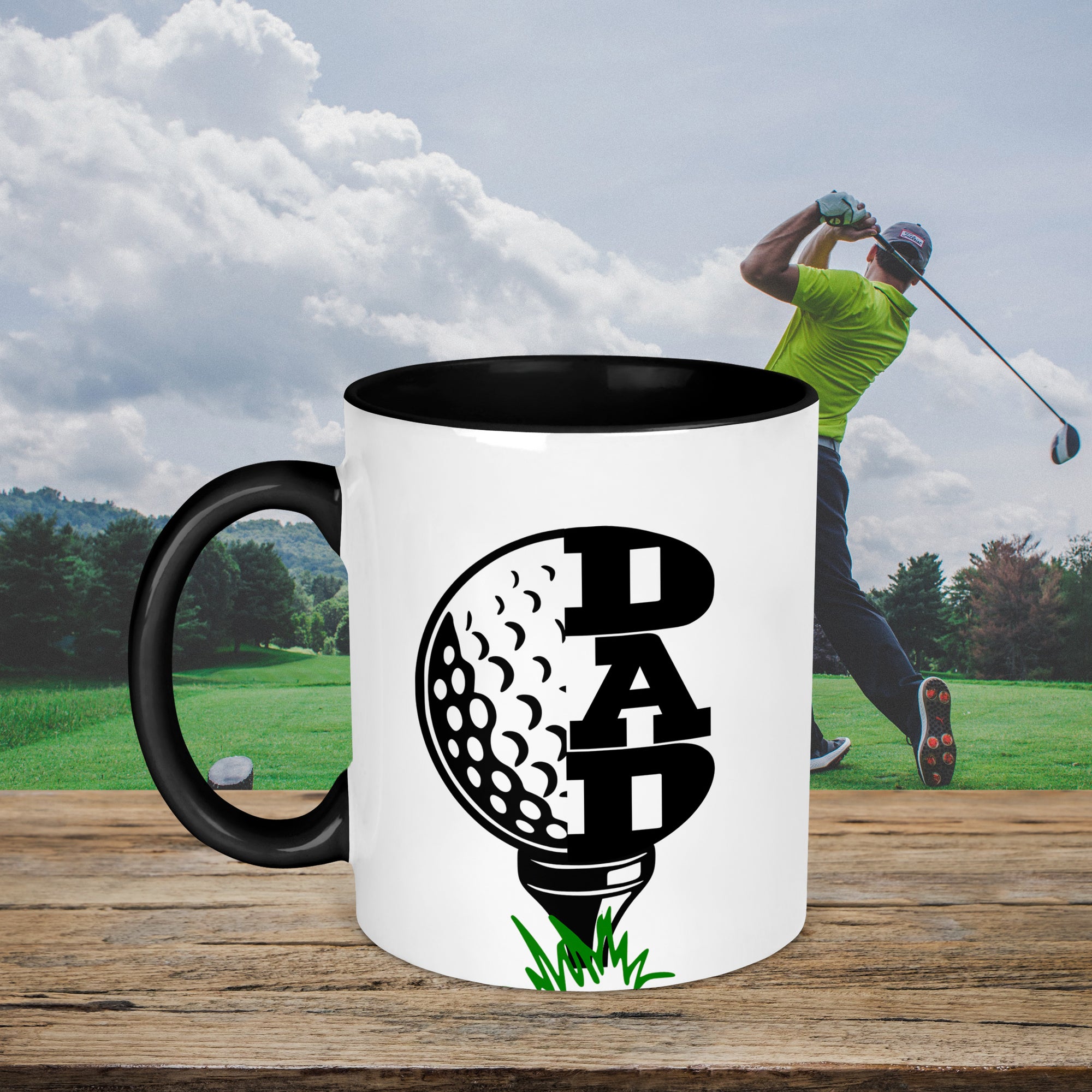 Golf Dad Mug - Tee/Golf Ball Design