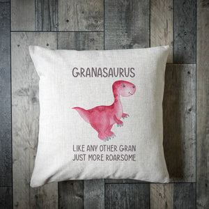 Grandmasaurus Roarsome Cushion - Personalised