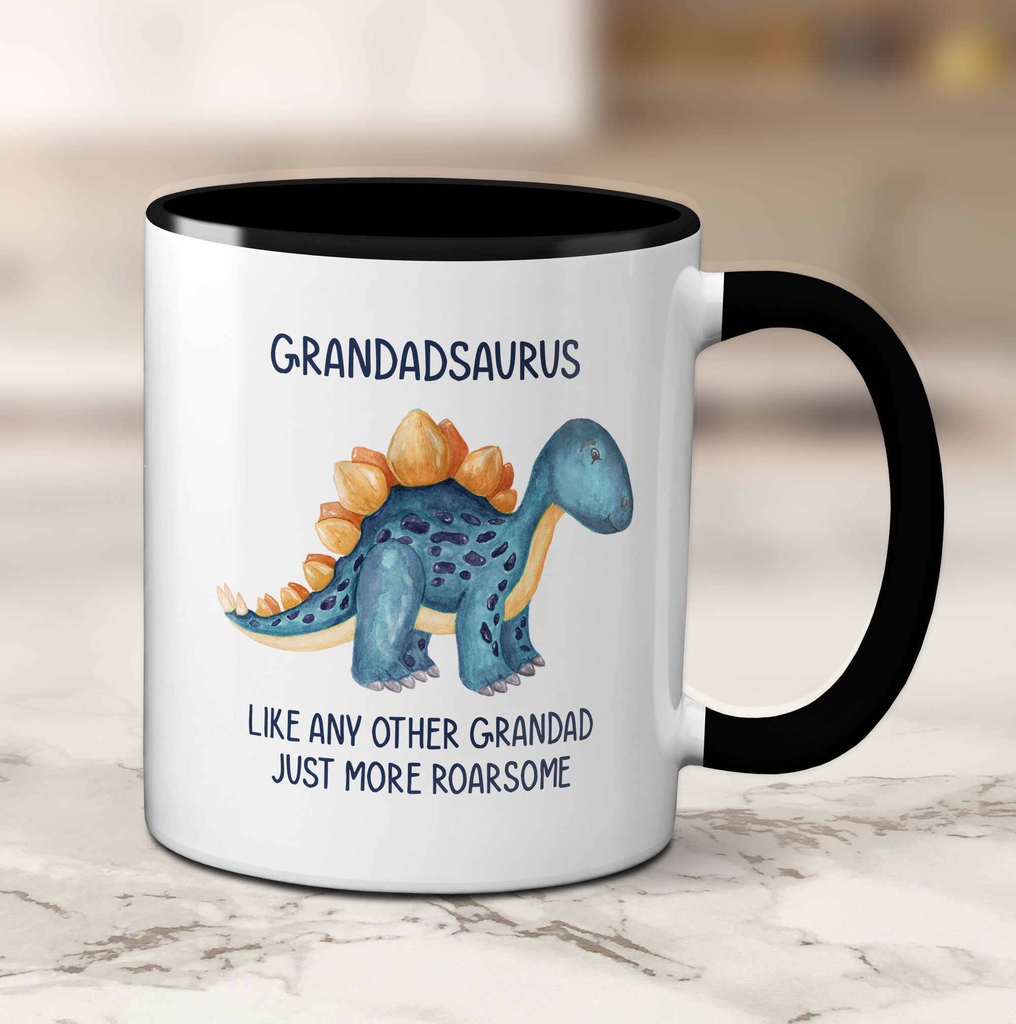Personalised Best Grandadsaurus Mug