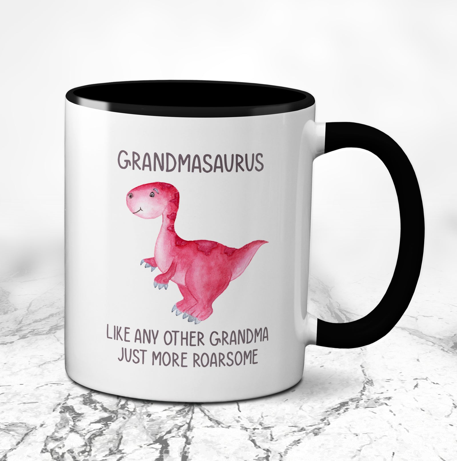 Personalised Best Grandmaasaurus Mug