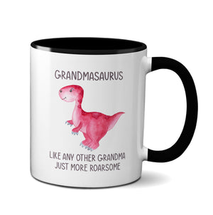 Personalised Best Grandmaasaurus Mug