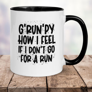 Grunpy Running Mug | Funny Running Gifts