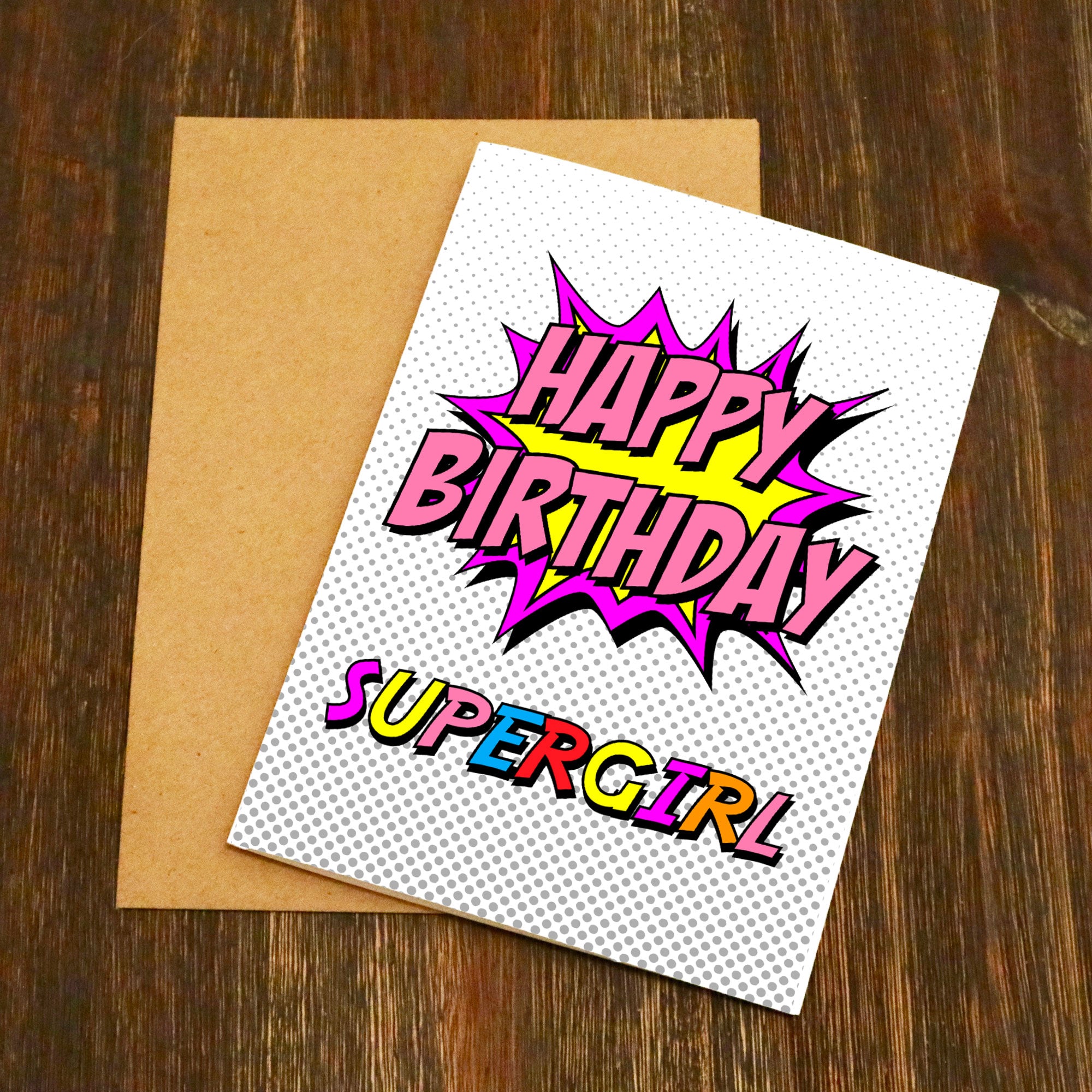 Happy Birthday Supergirl Birthday Card