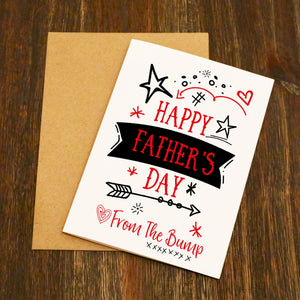 Happy Father's Day From Bump Father's Day Card