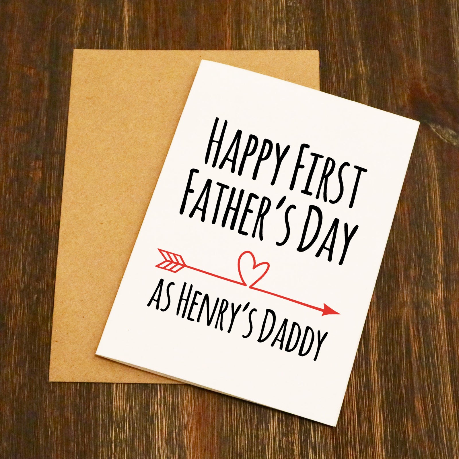 Happy First Father's Day - Personalised Father's Day Card