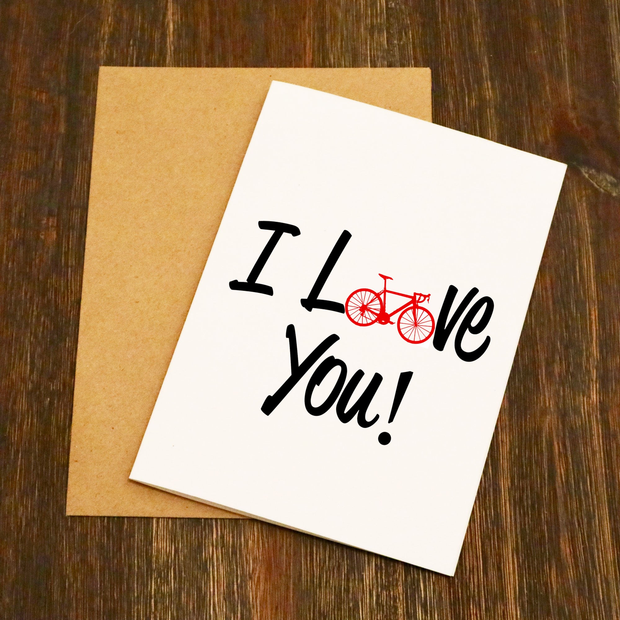 I Love You - Bike Valentine's Card