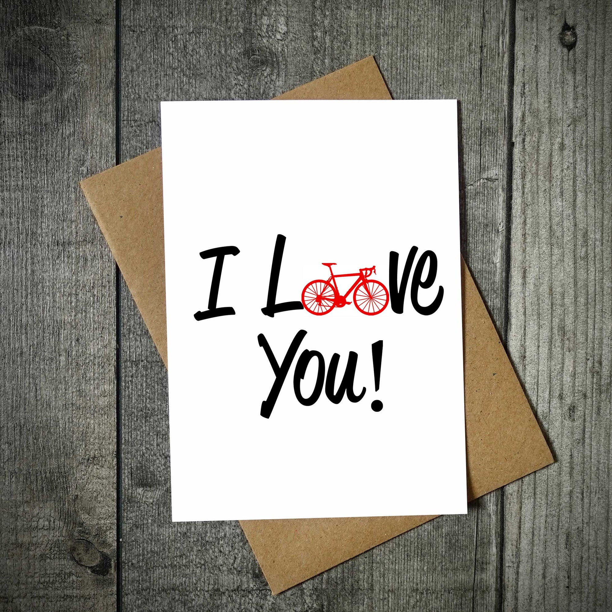 I Love You - Bike Valentine's Card