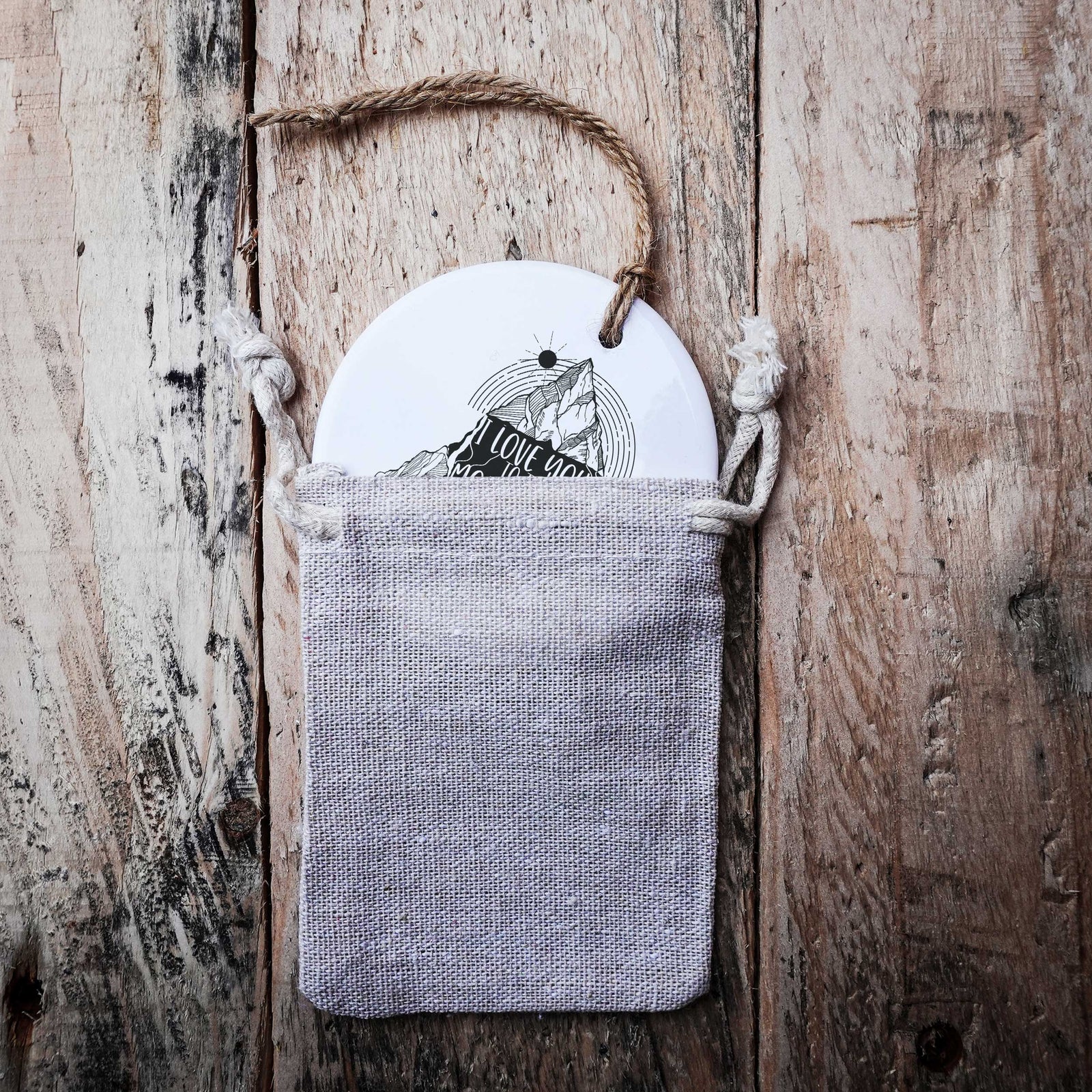 I Love You To The Mountains And Back Hanging Ornament