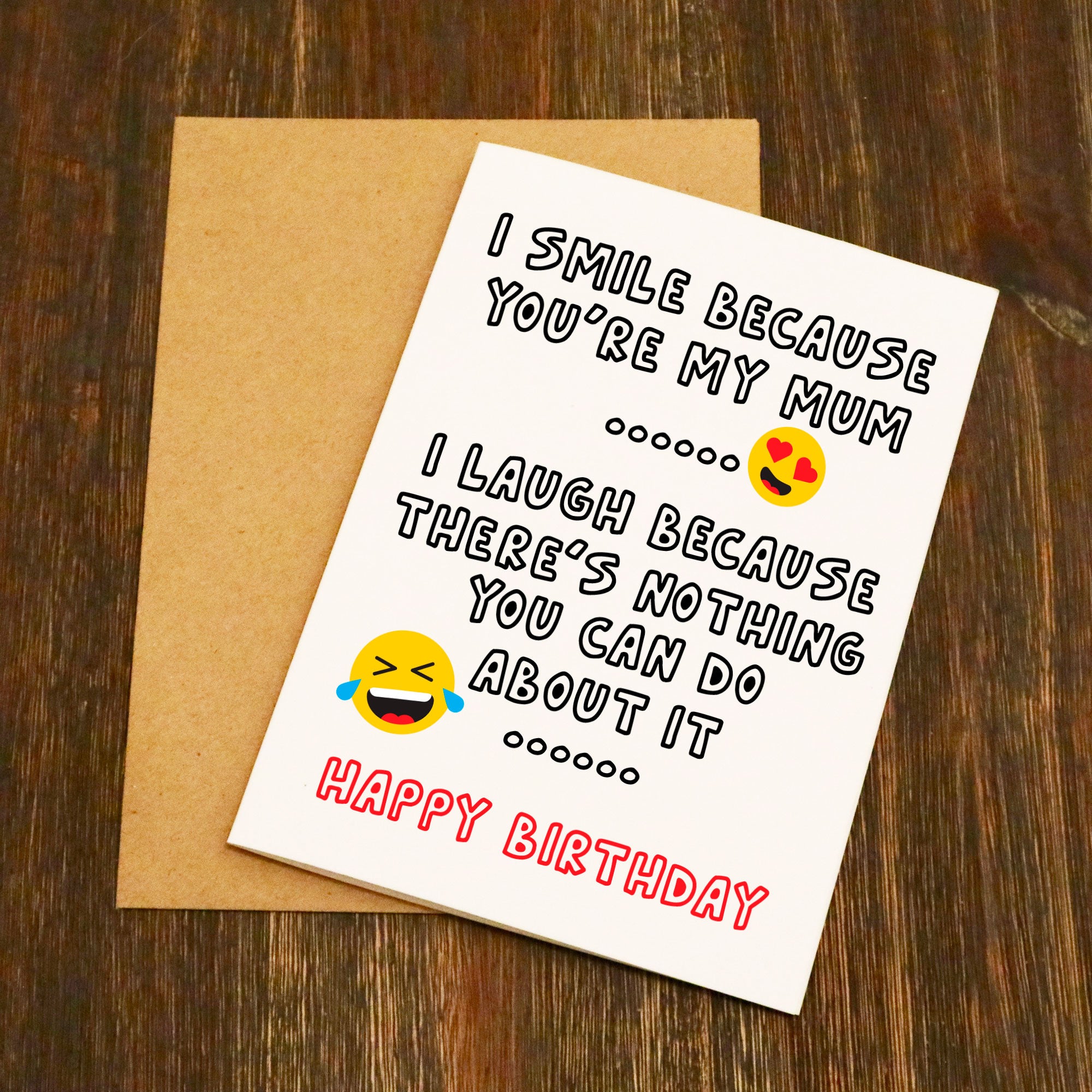 I Smile Because You're My Mum Birthday Card