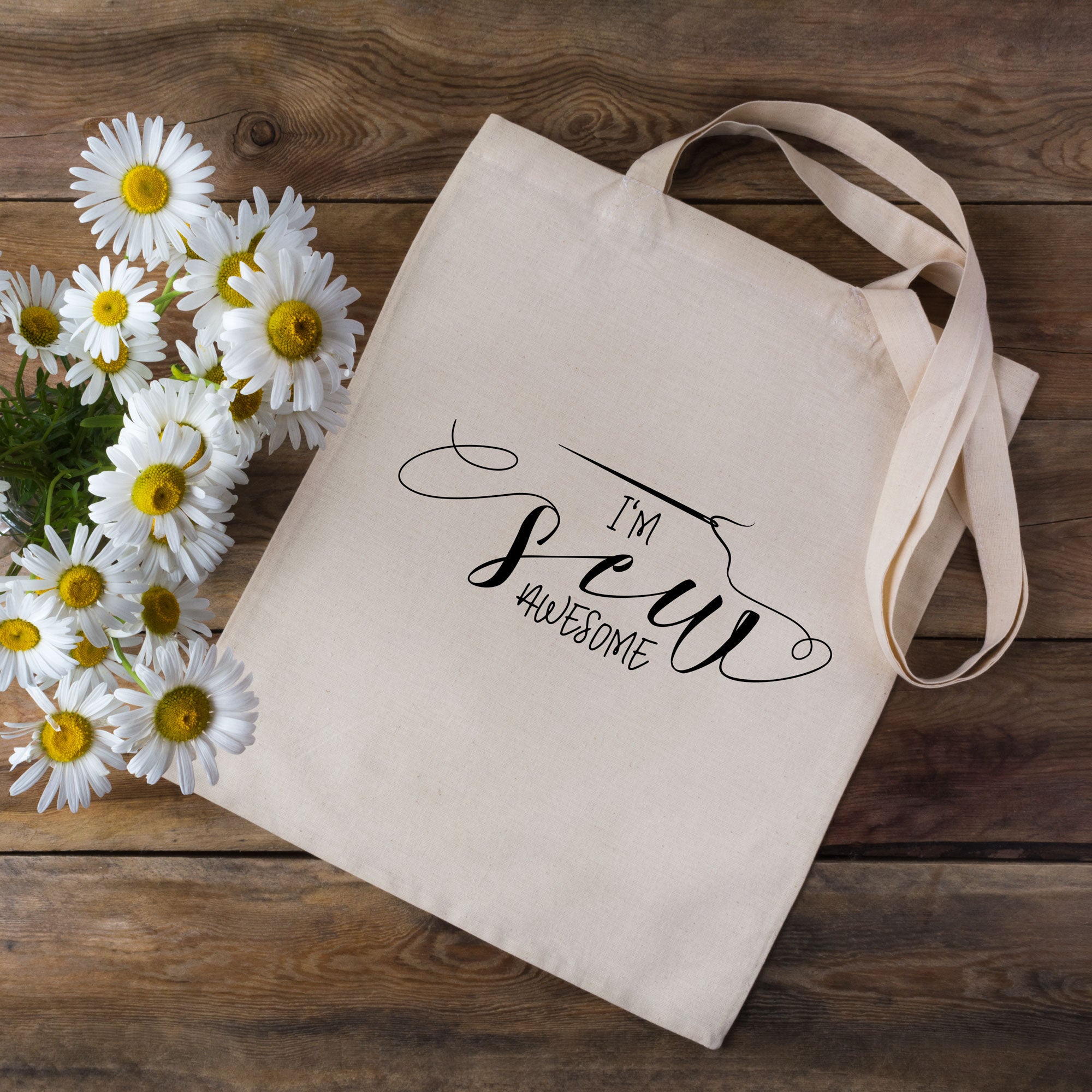 I m Sew Awesome Sewing Tote Bag