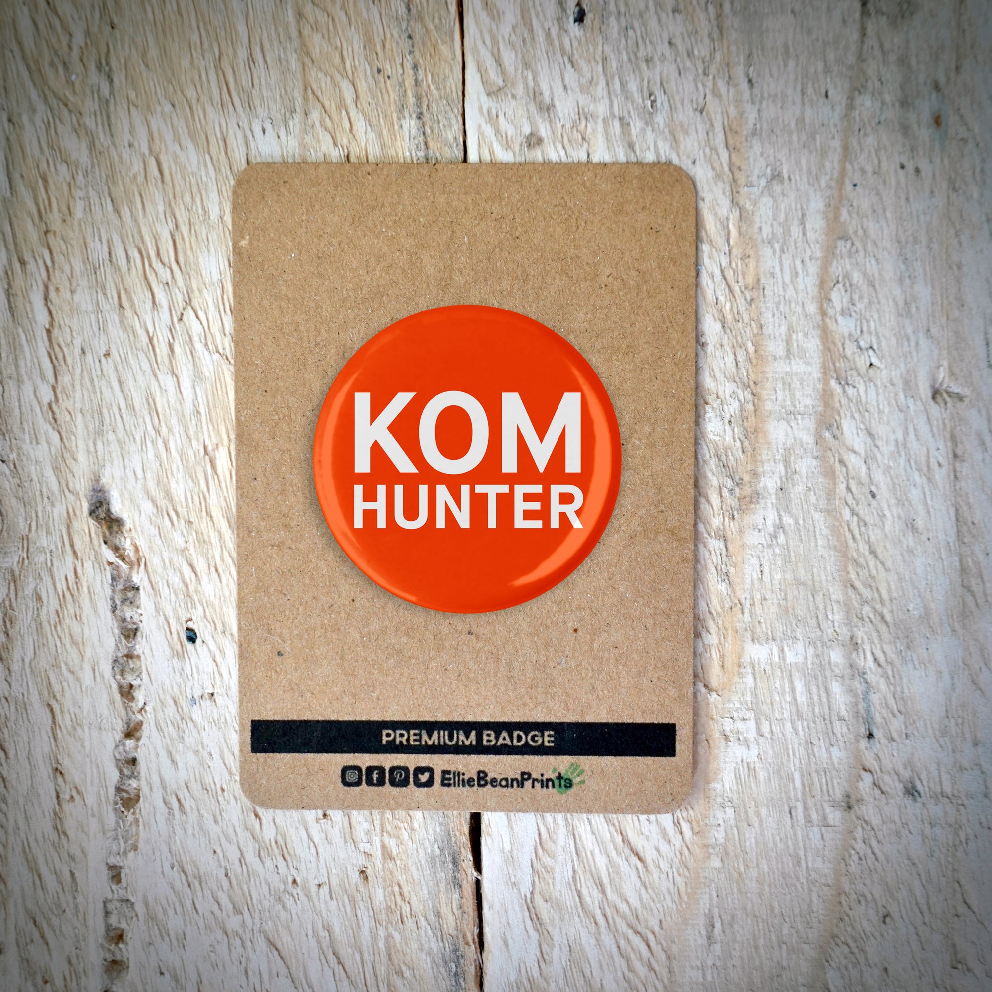 KOM Hunter Running/Cycling Badge