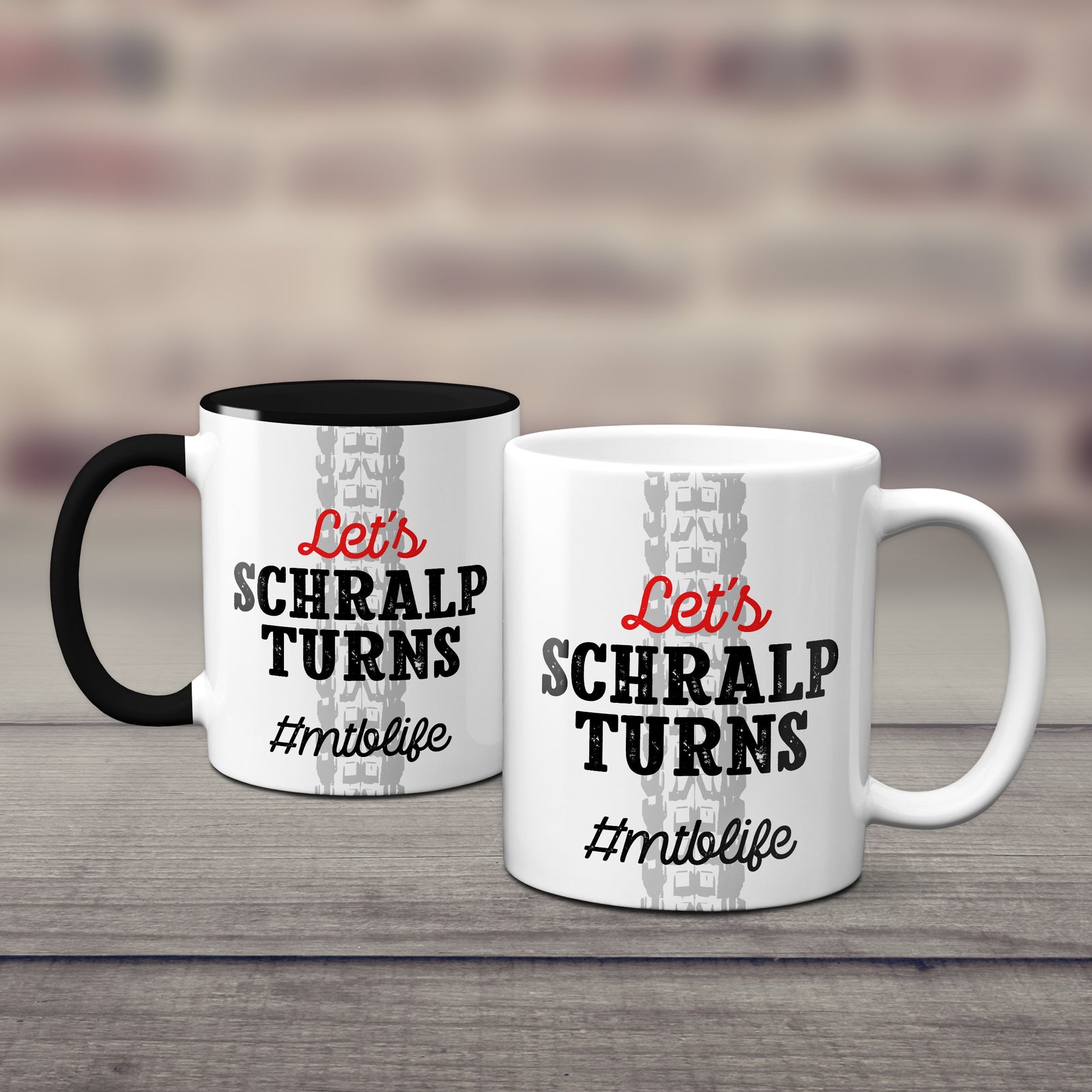Let's Schralp Turns Mountain Bike Mug