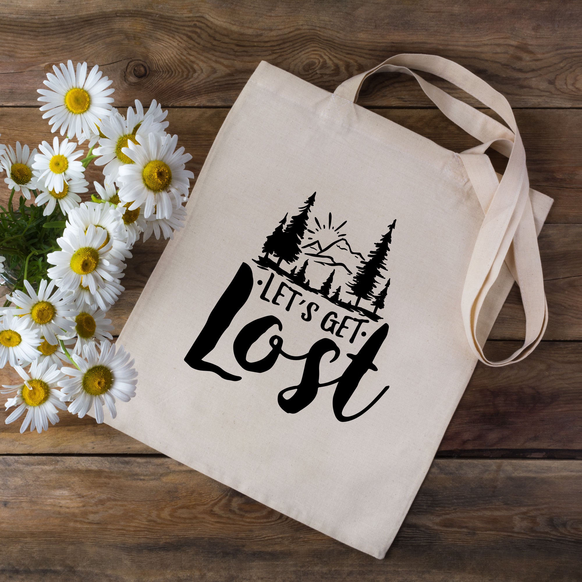 Lets Get Lost Tote Bag