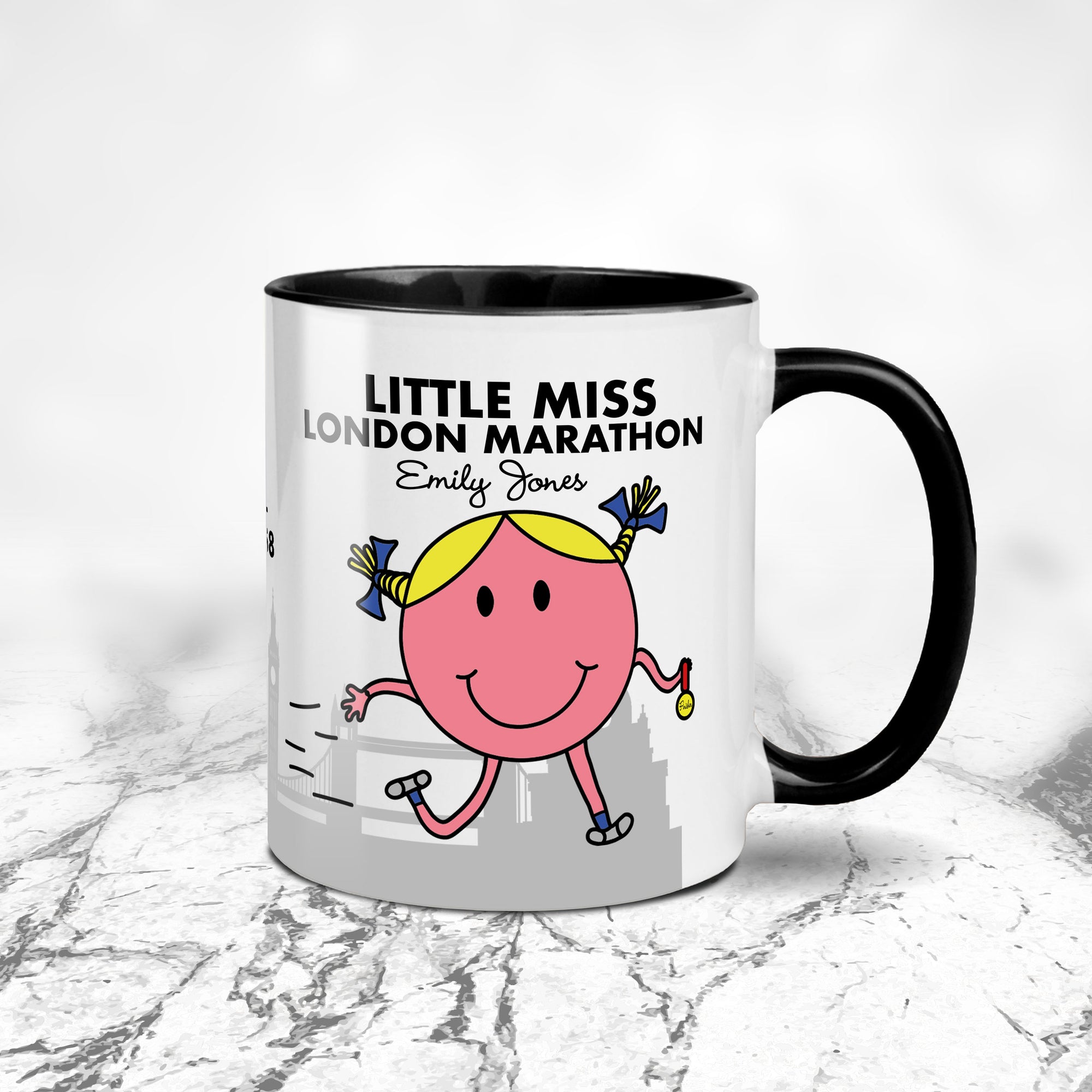 Little Miss London Marathon Personalised Running Mug