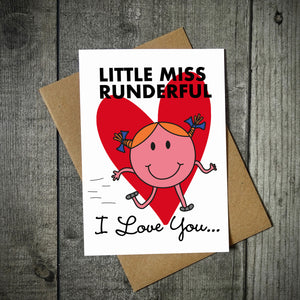 Little Miss Runderful I Love You Valentine's Card