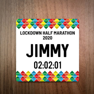 Lockdown Marathon Bib Coaster