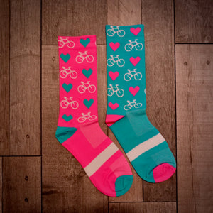 Love Bikes Cycling Socks