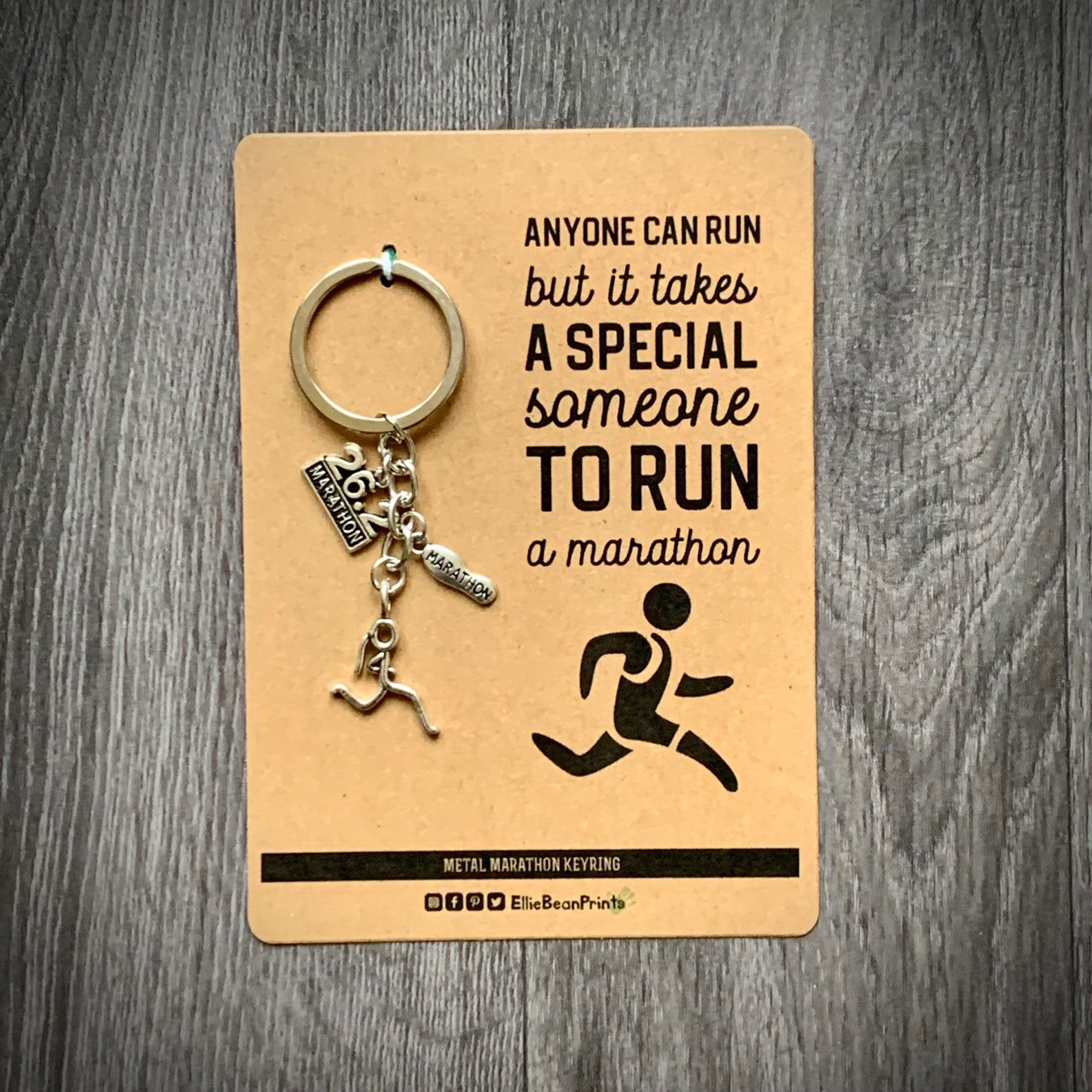 Marathon 26.2 Running Key Ring