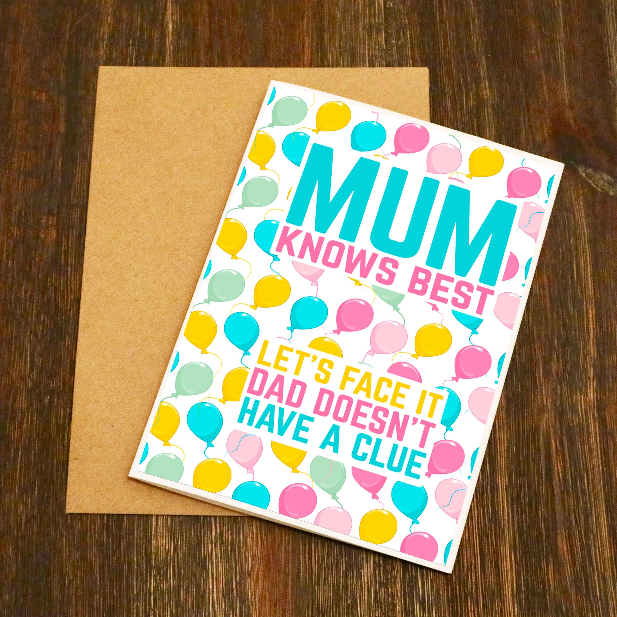 Mum Knows Best Birthday Card