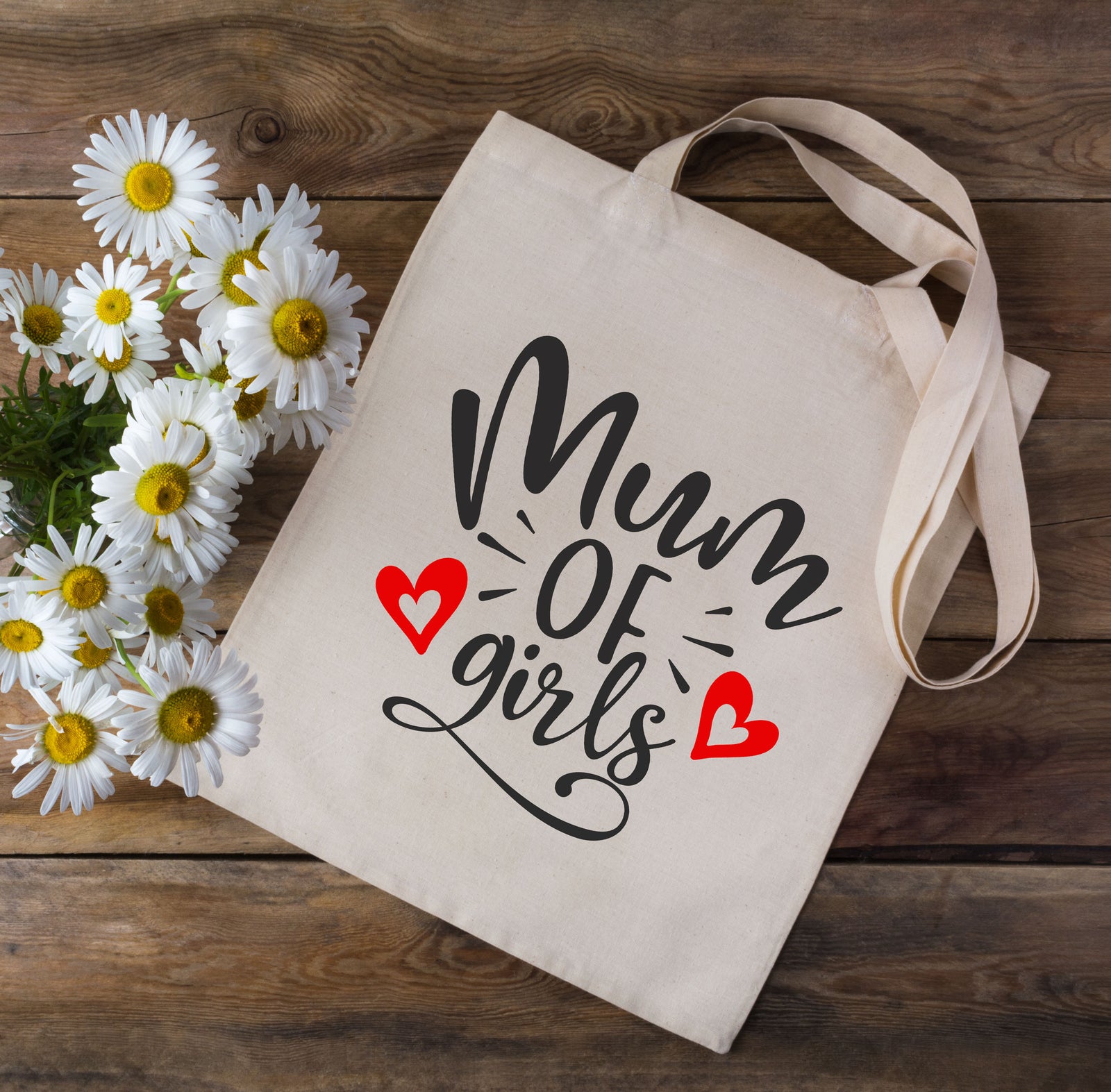 Mum Of Girls Tote Bag