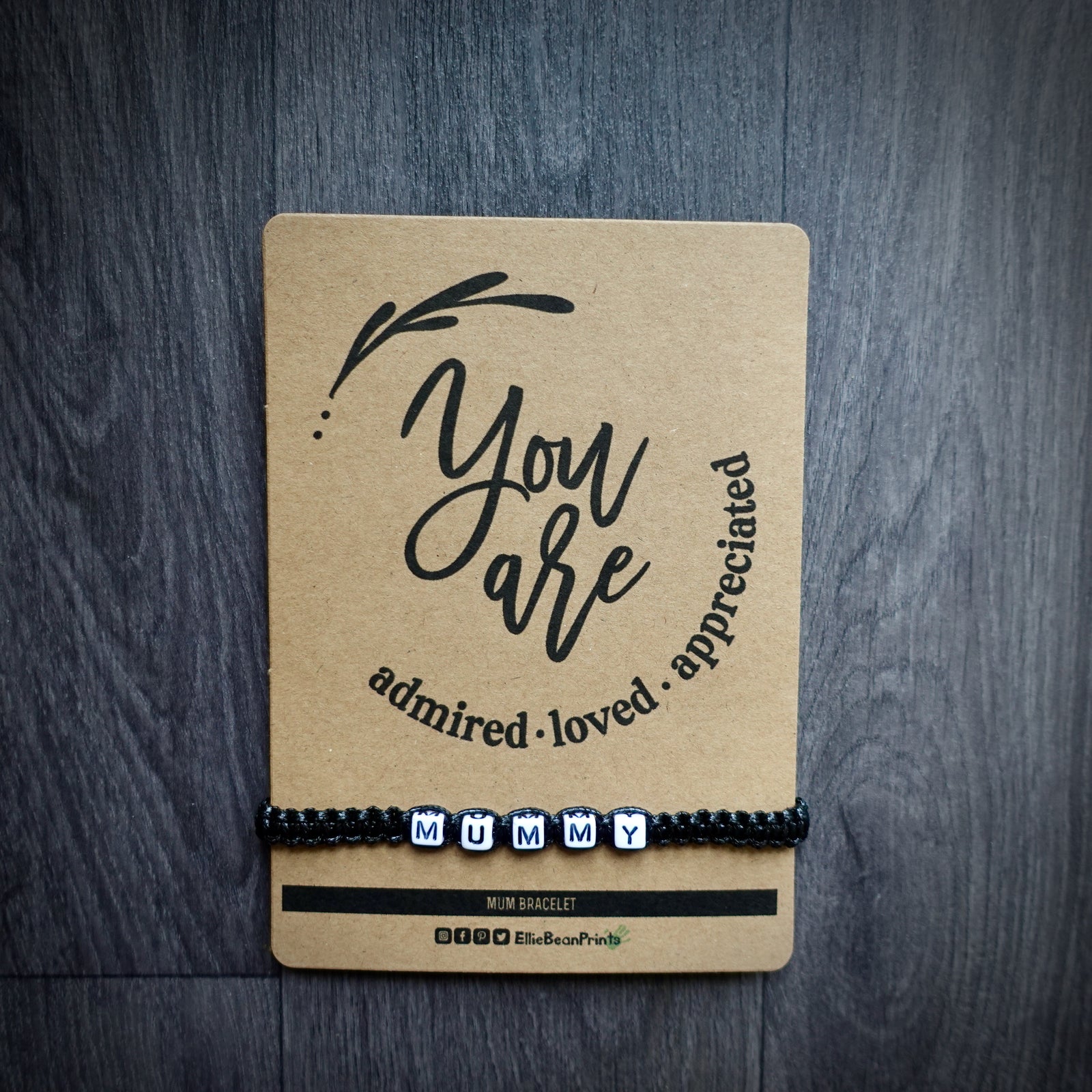 Mummy Corded Bracelet