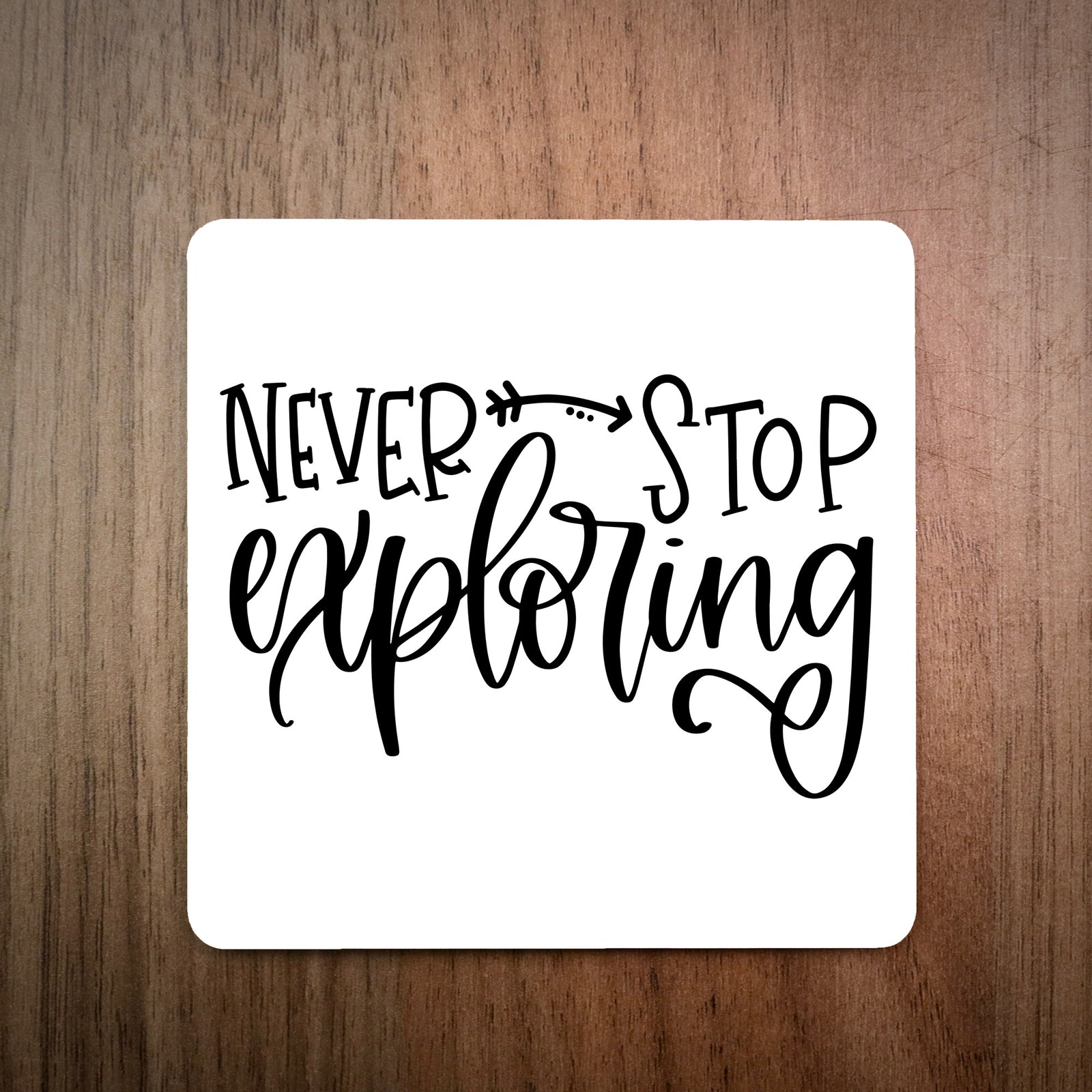Never Stop Exploring Coaster