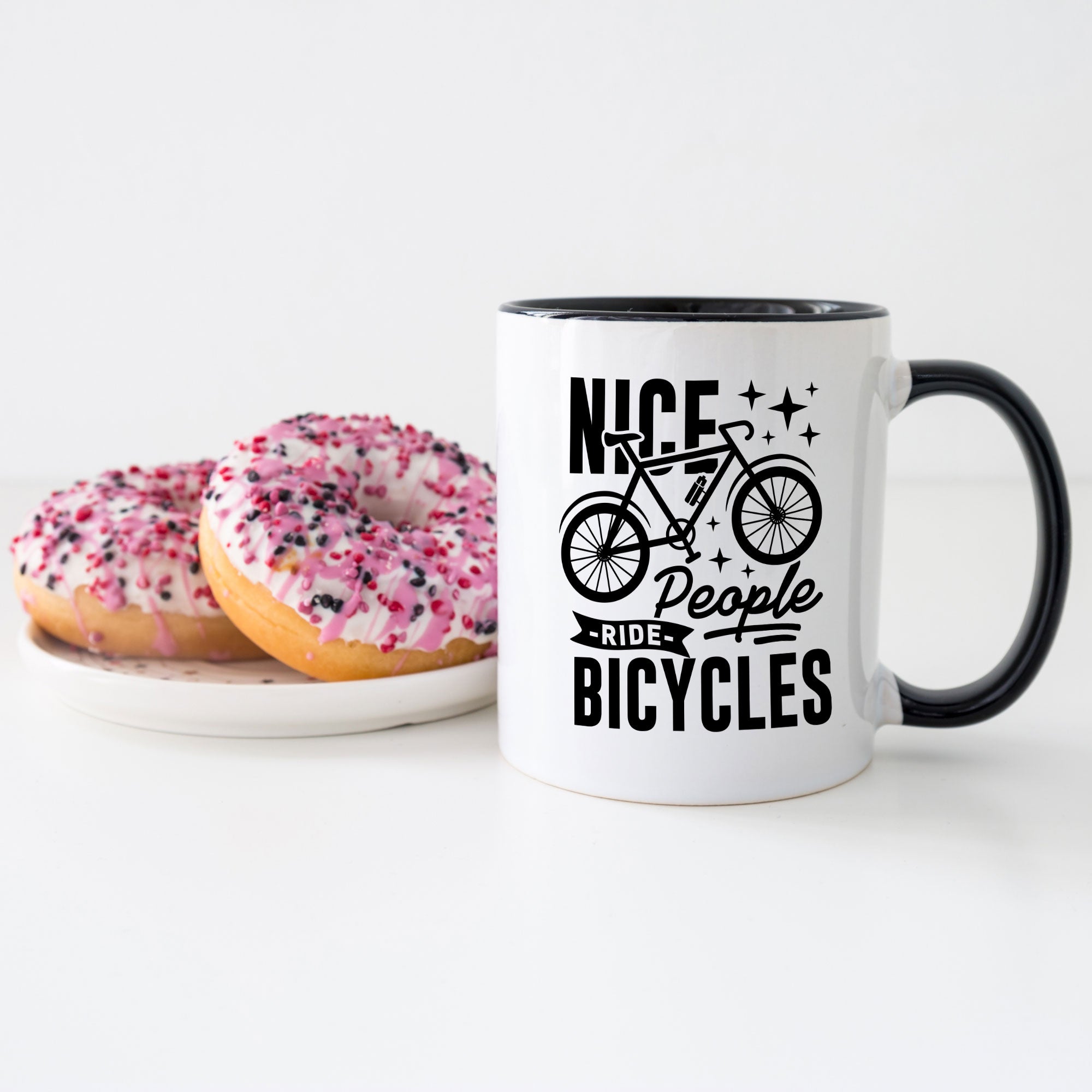 Nice People Ride Bikes Mug