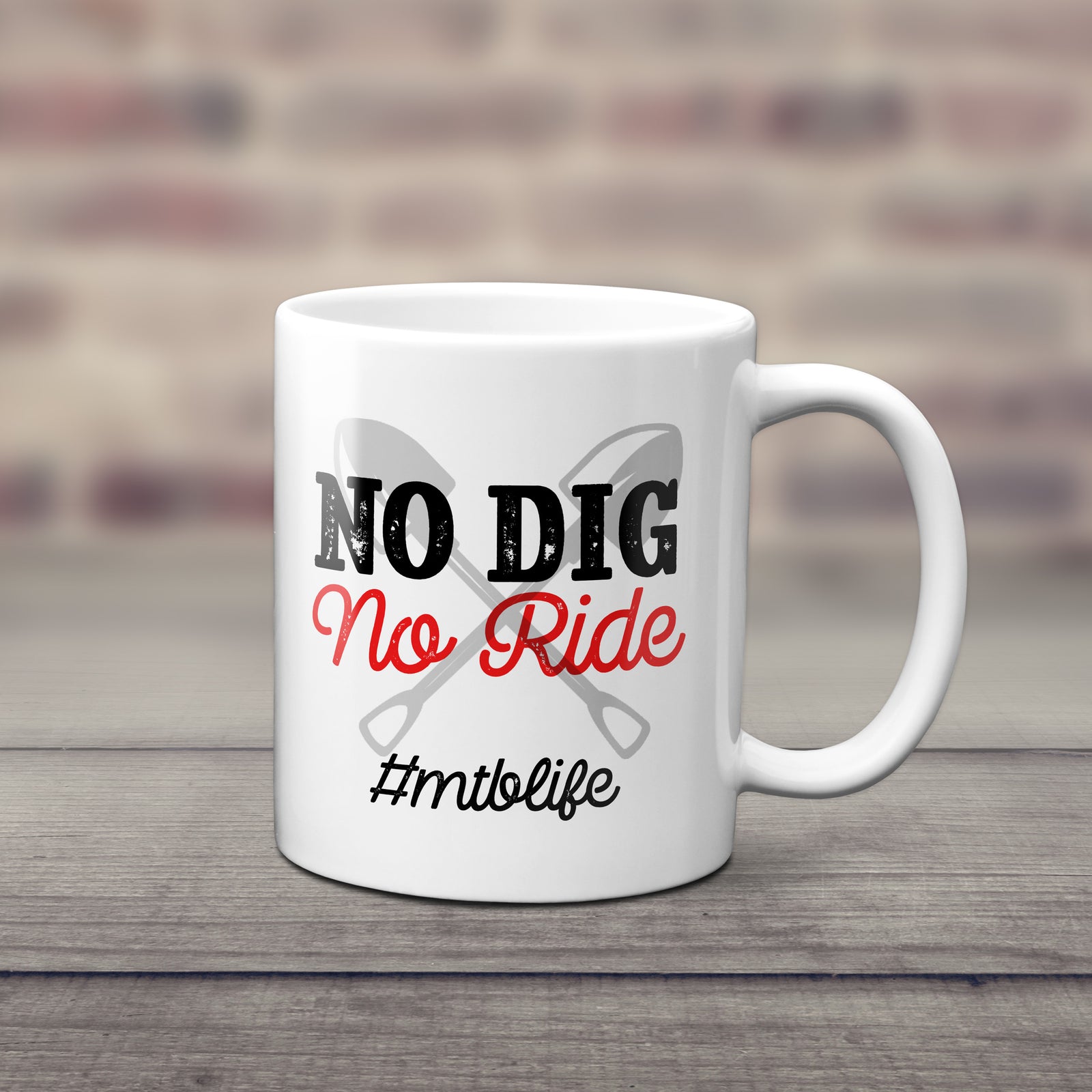 No Dig No Ride Mountain Bike Mug
