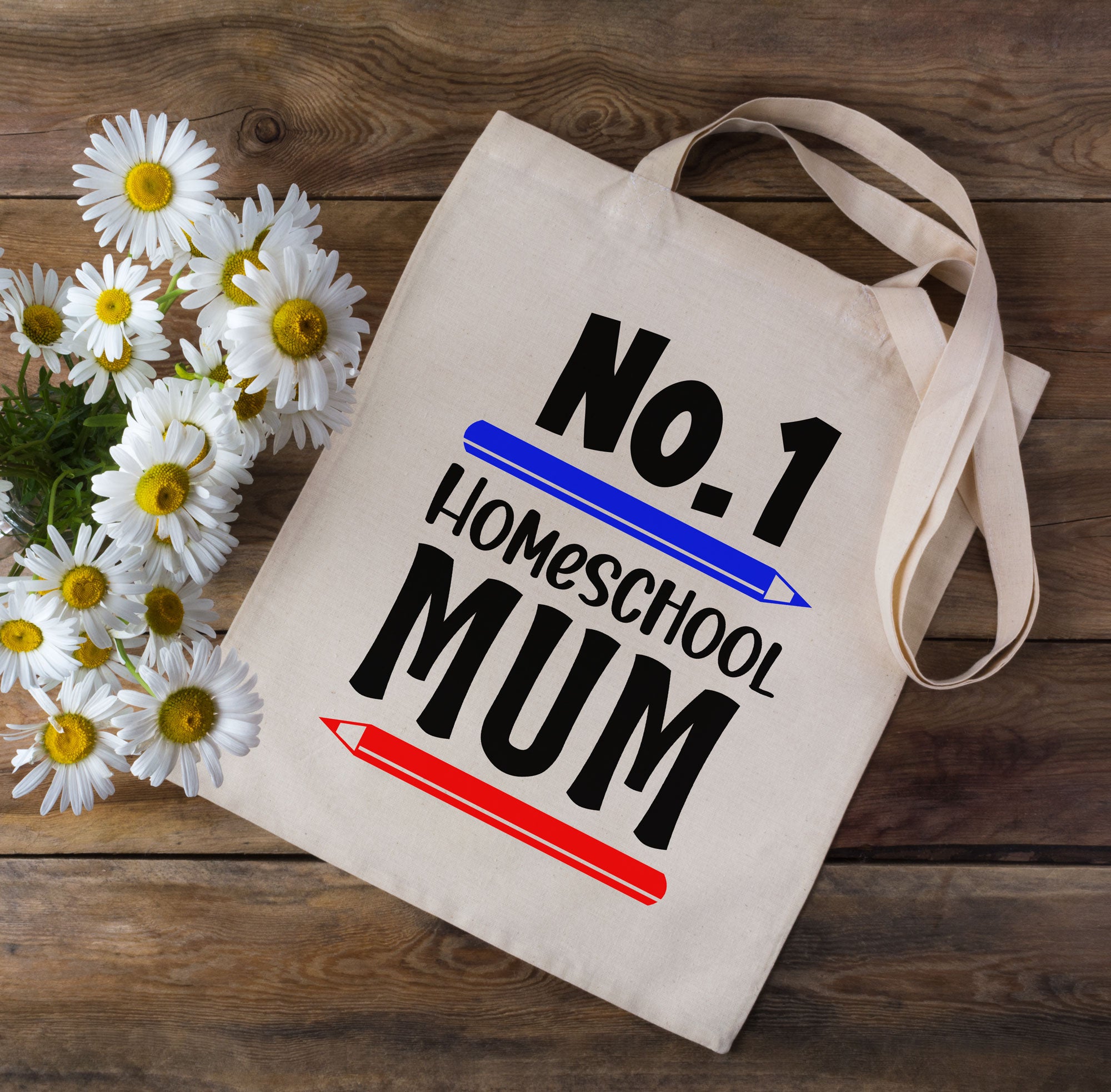 No.1 Home School Mum Tote Bag