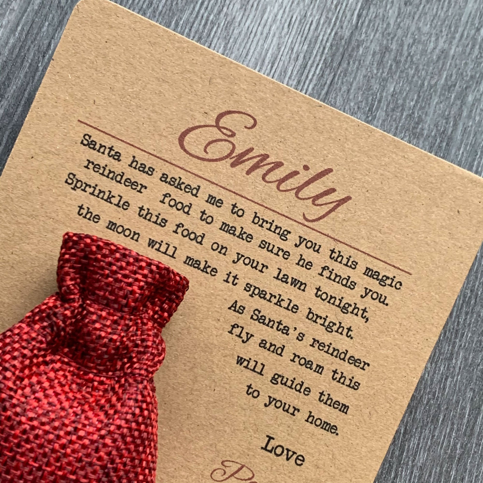 Environmentally Friendly Reindeer Food and Postcard From Elf