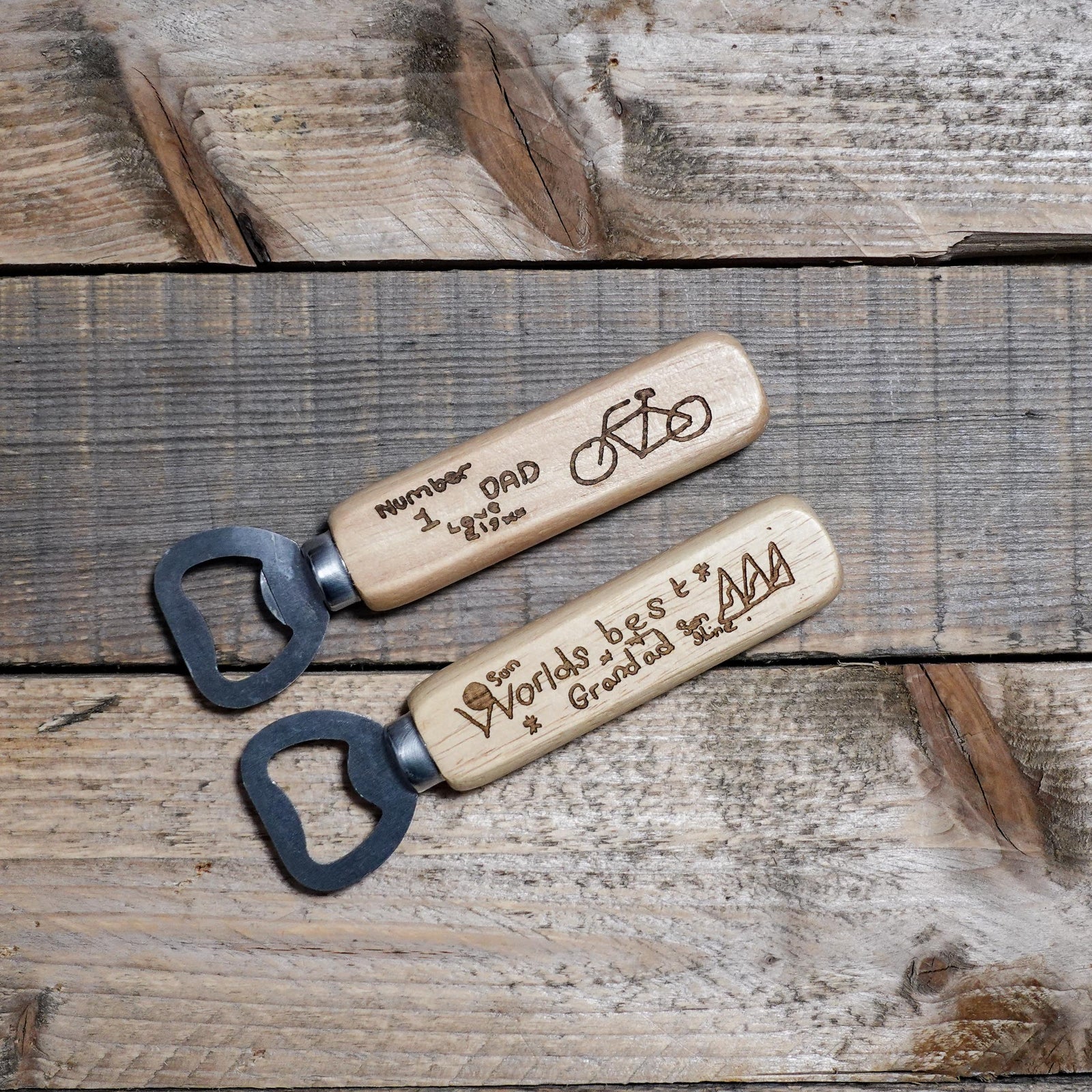 Personalised Custom (Draw Your Own) Wooden Bottle Opener