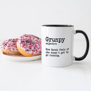 Personalised Grunpy Running Mug | Funny Running Gifts