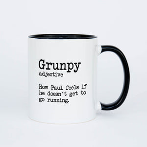 Personalised Grunpy Running Mug | Funny Running Gifts