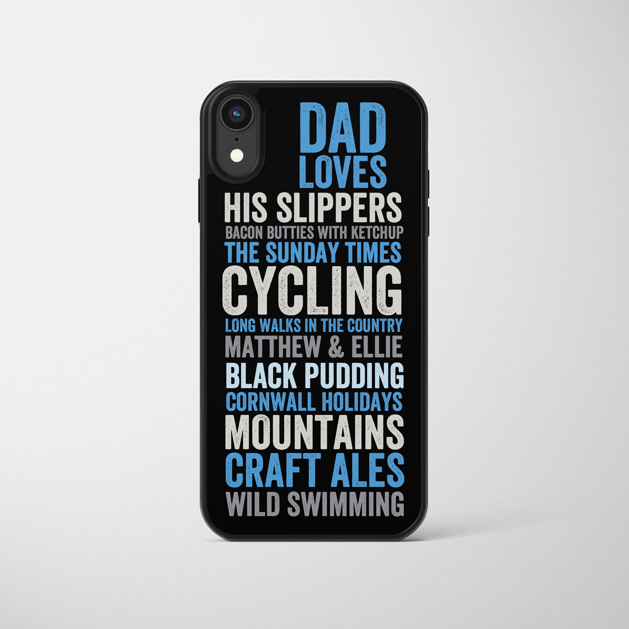 Likes/Loves Personalised Letterpress Phone Case