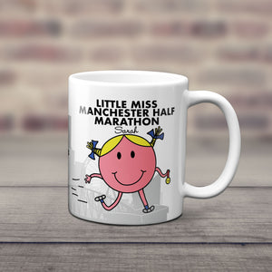 Little Miss Manchester Half Marathon Personalised Running Mug