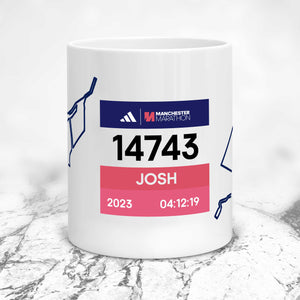 Personalised Manchester Marathon Mugs 2023