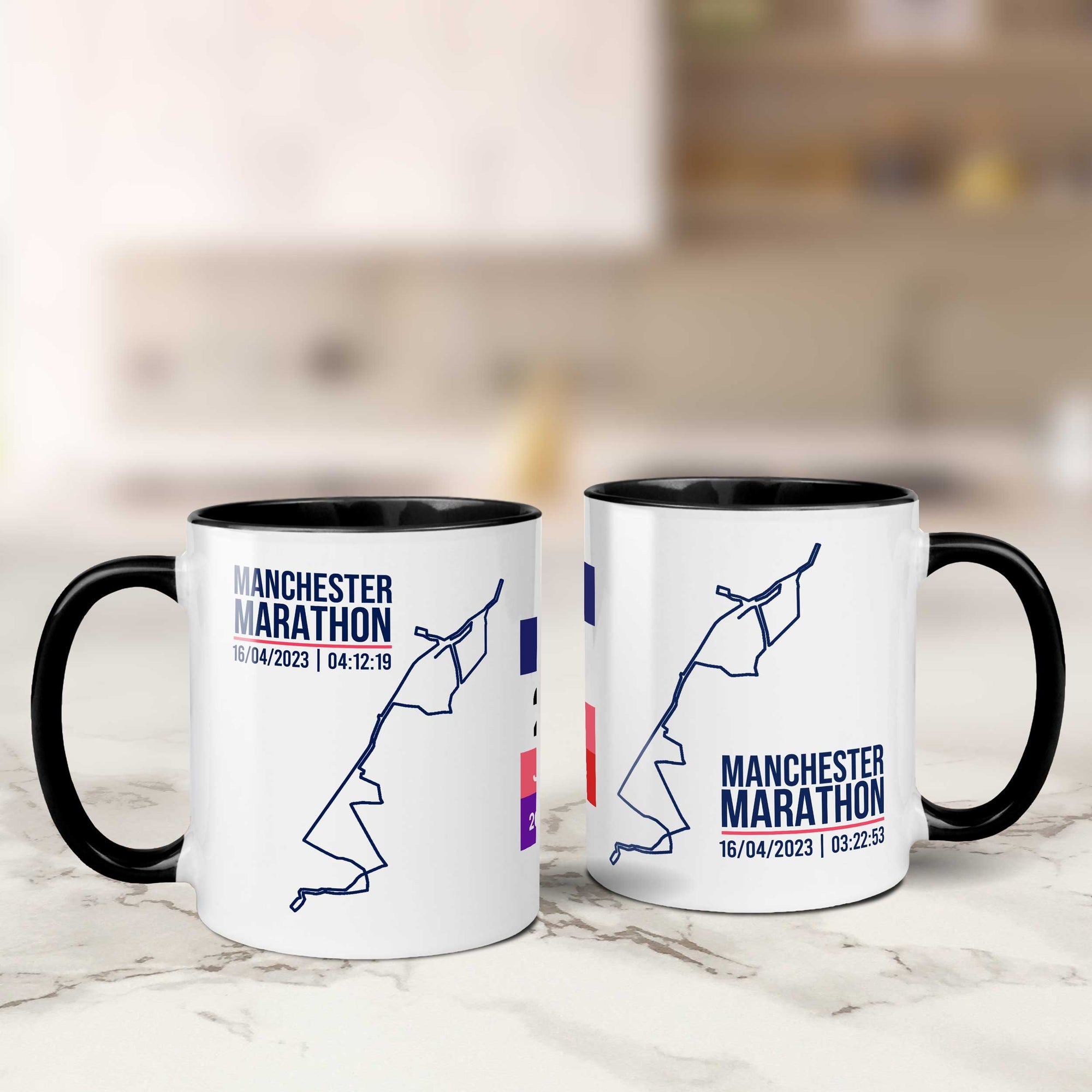 Personalised Manchester Marathon Mugs 2023