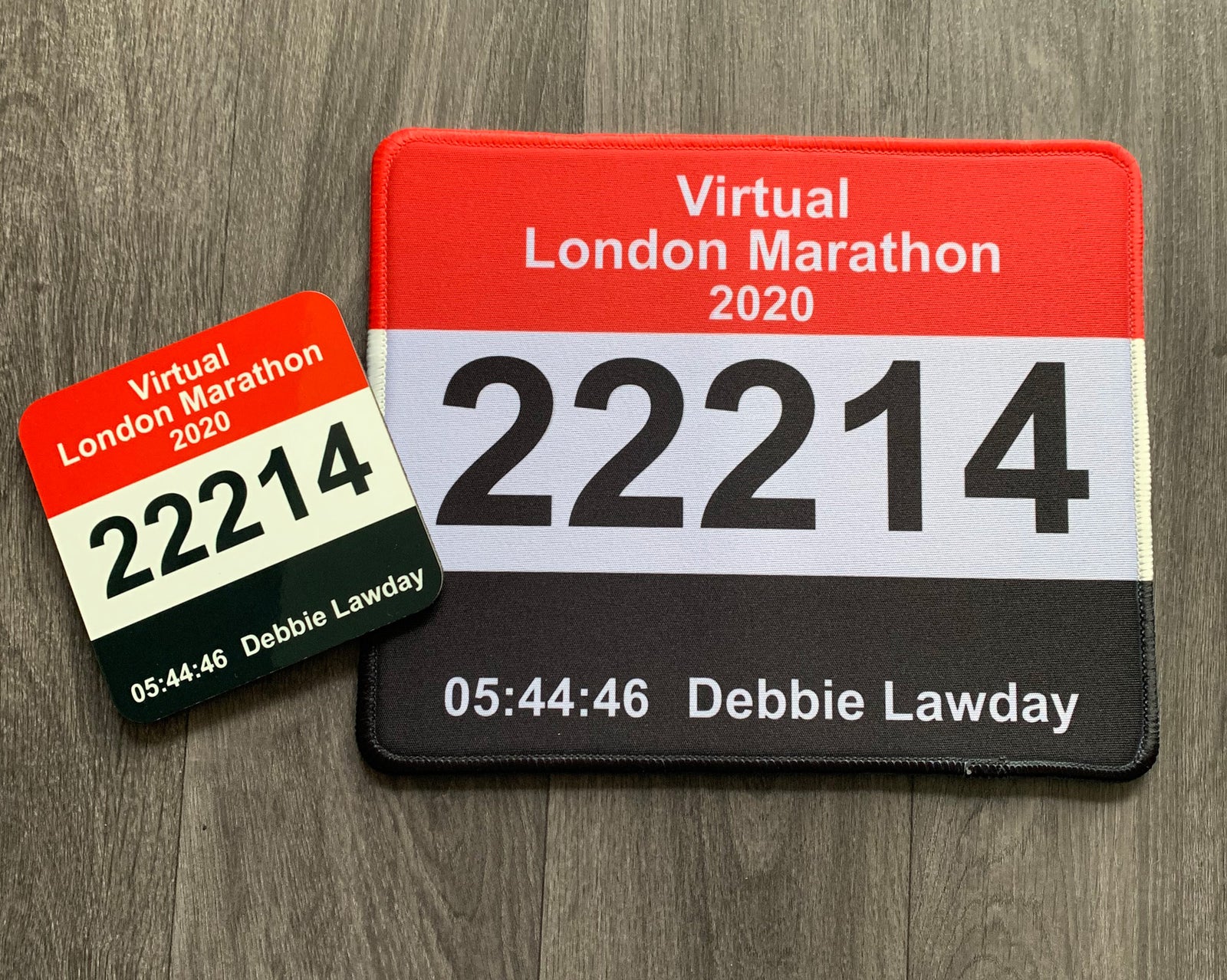 Personalised Race Bib Premium Mouse Mat/Pad
