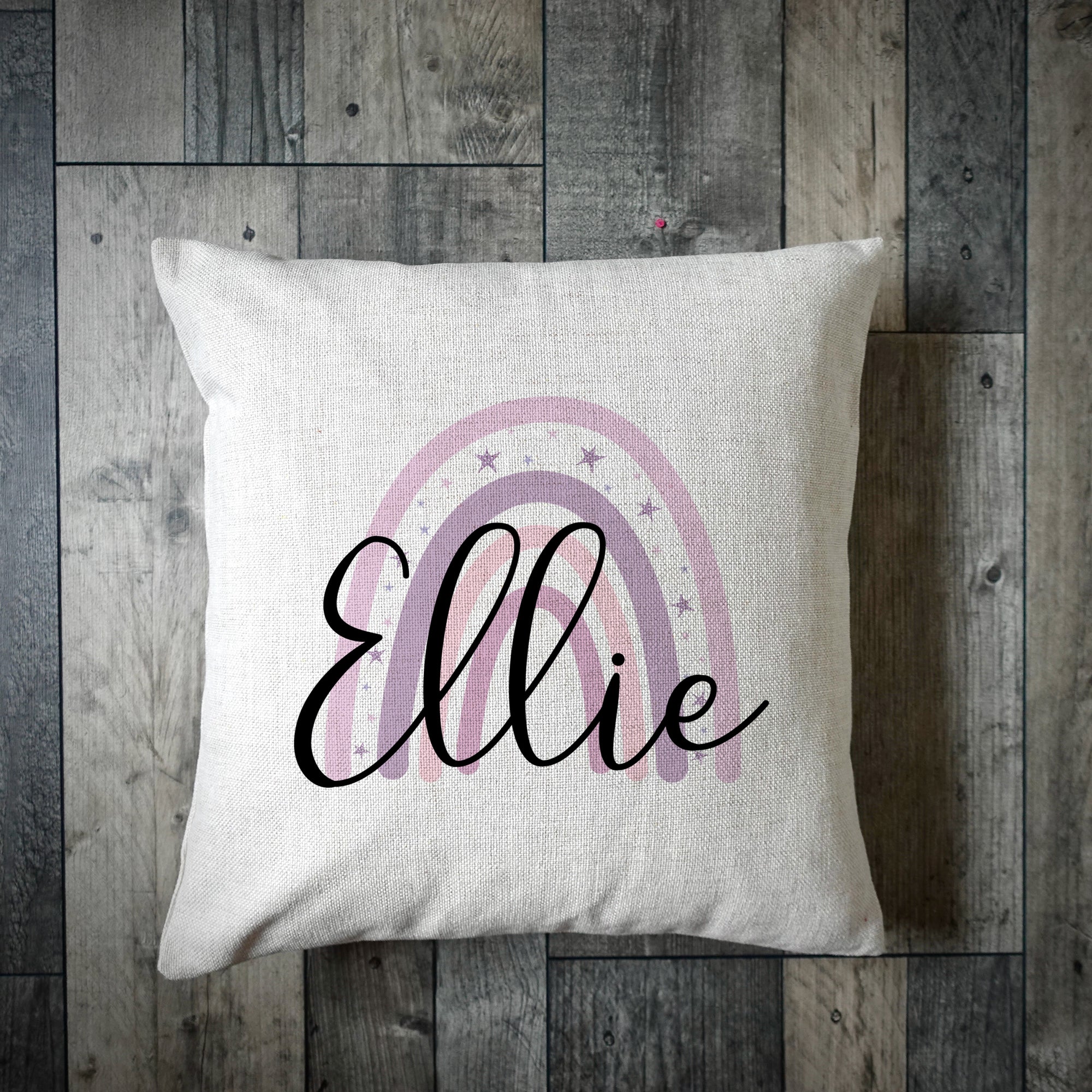 Personalised Star Rainbow Boho Cushion