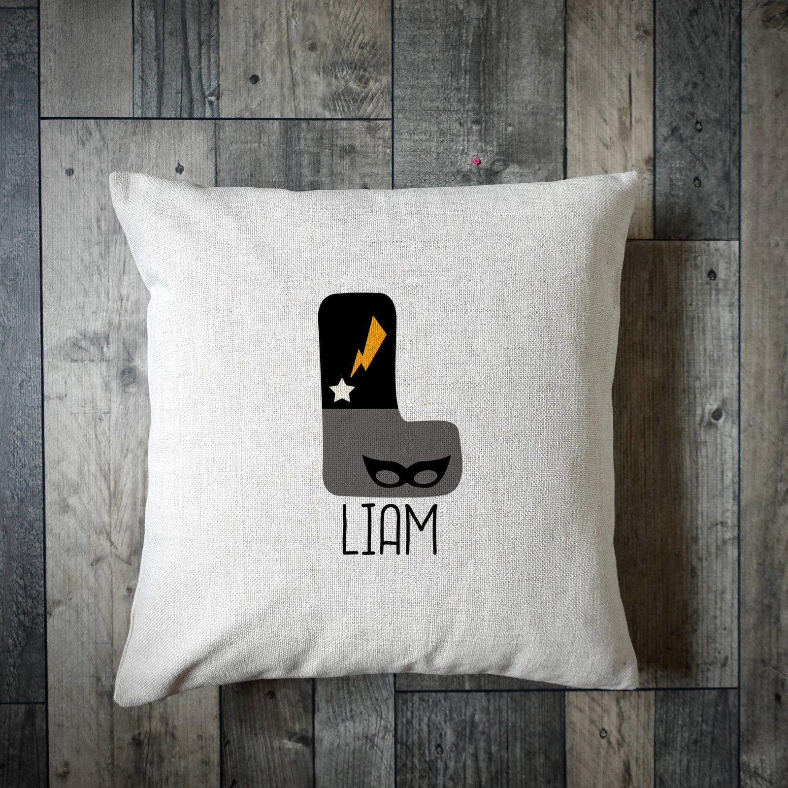 Personalised Superhero Cushion Cover