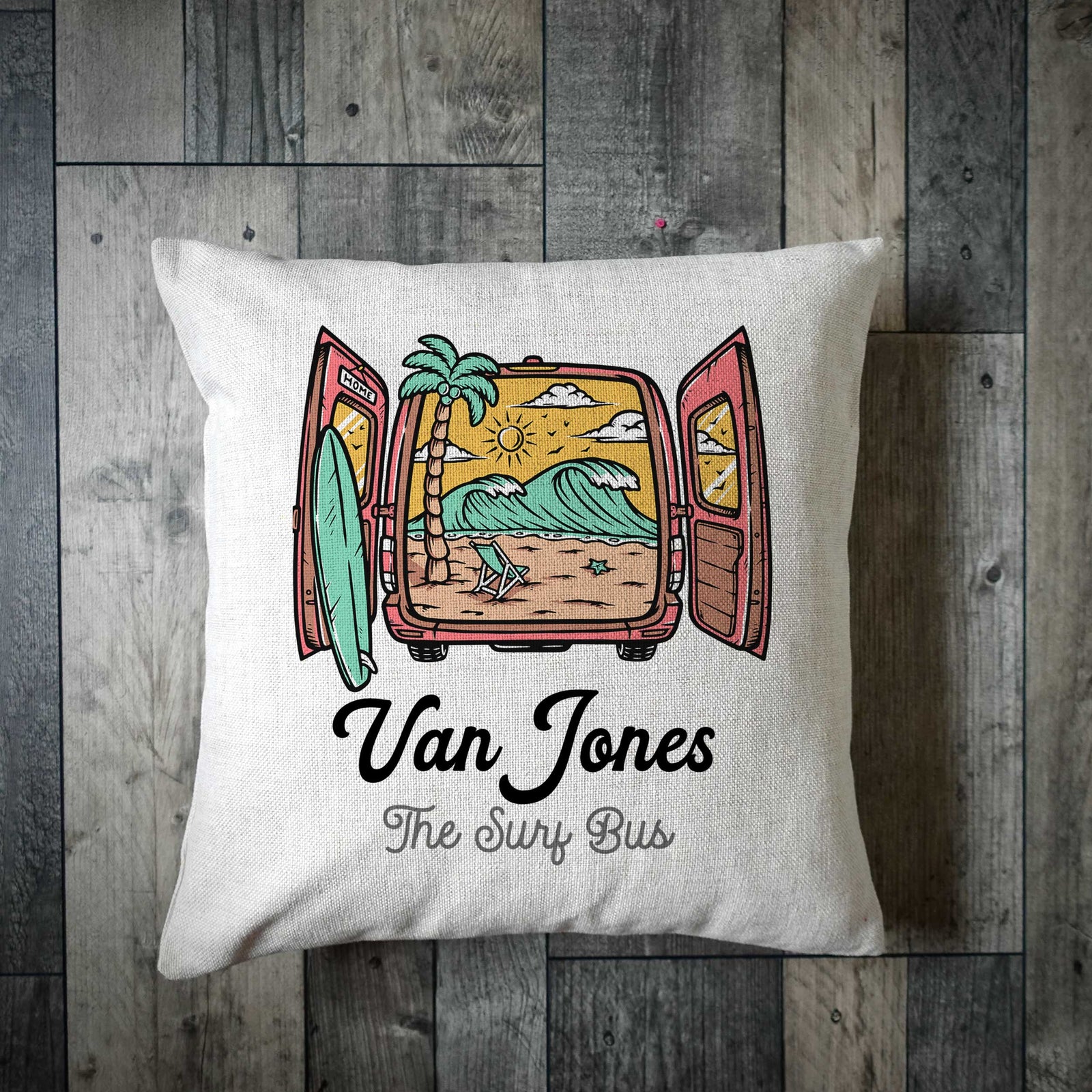 Beach View Camper Van Cushion