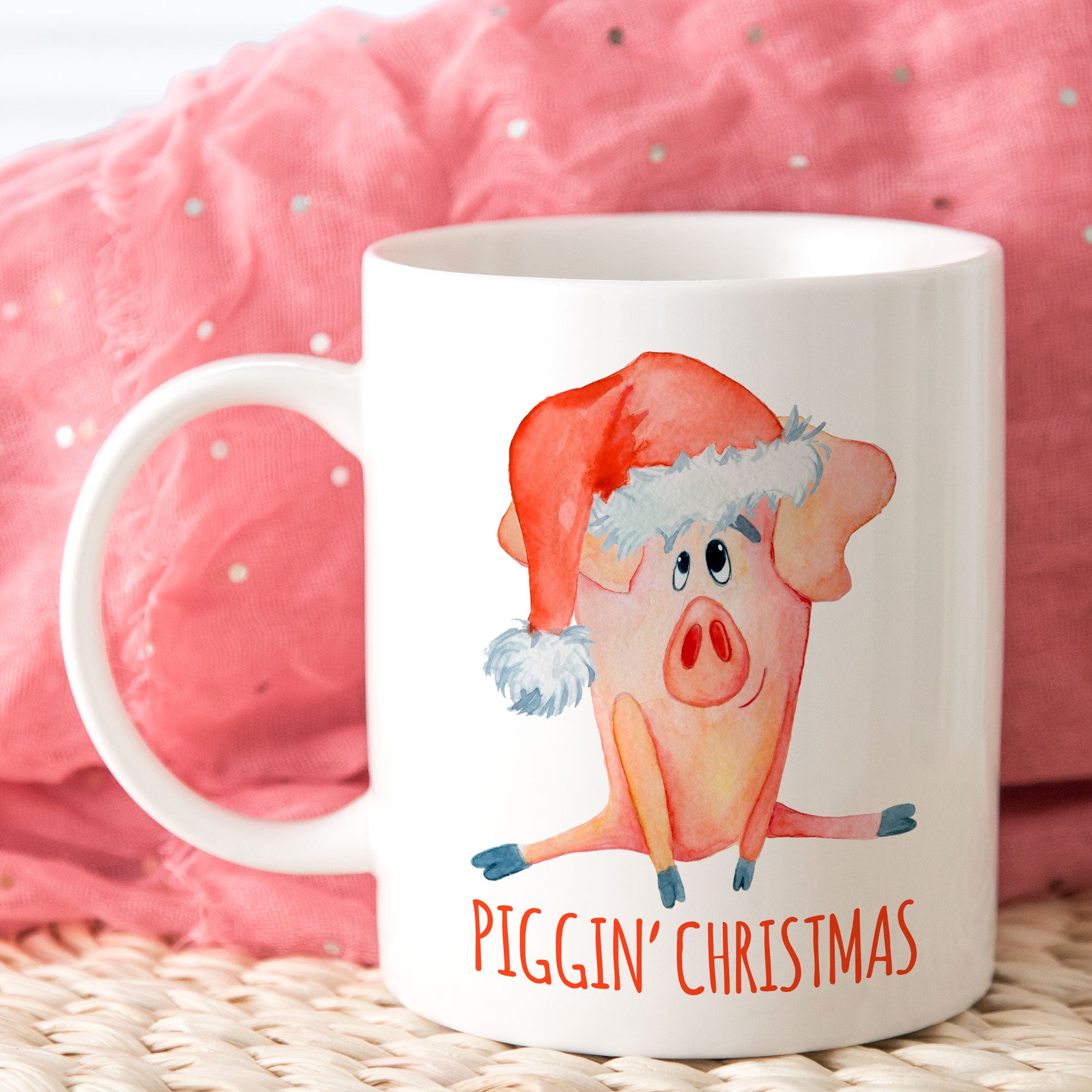 Piggin' Christmas - Pig Mug