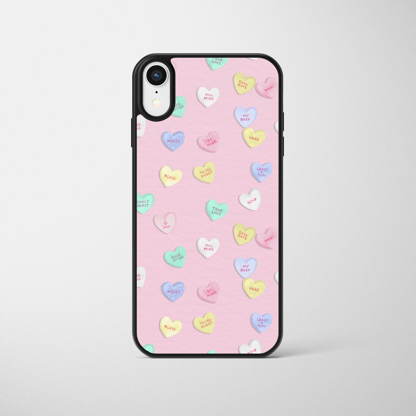 Pink Love Heart Sweets Phone Case
